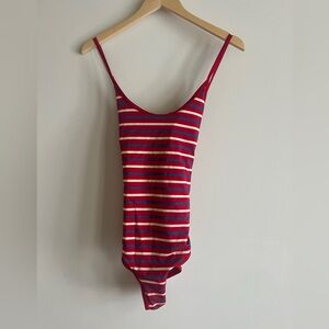 Women’s Hanna Andersson swimsuit red white blue size L